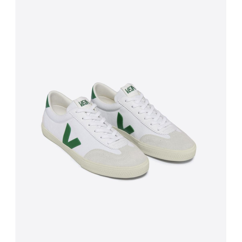 VEJA VOLLEY CANVAS WHITE EMERAUDE