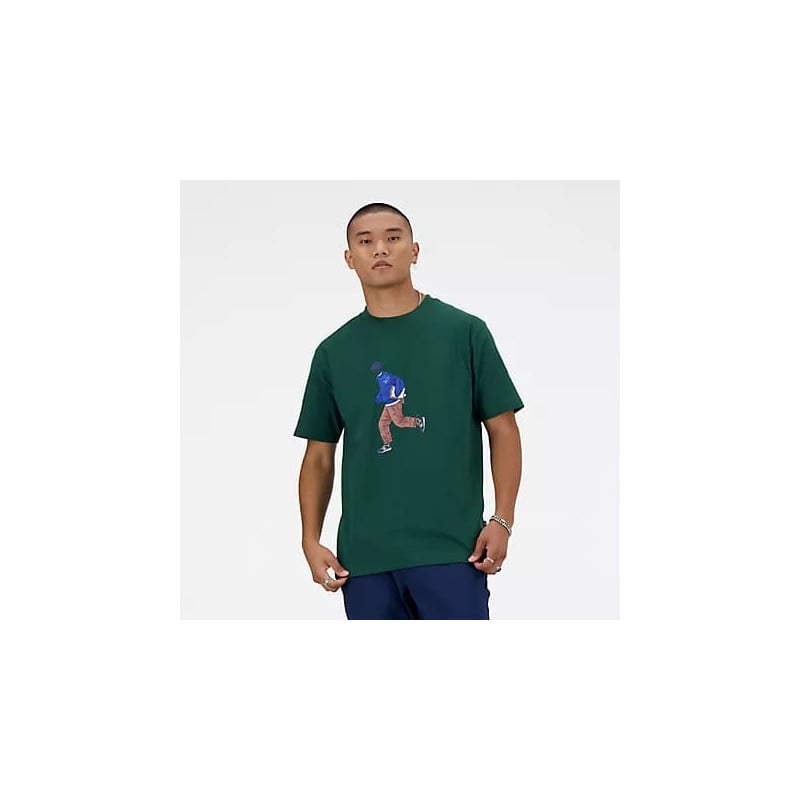 NEW BALANCE ATHLETICS SPORTS STYLE T-Shirt GREEN