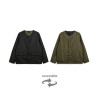 TAION 104 BND MILITARY RVS CREWNECK CARDIGAN BLACK