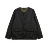 TAION 104 BND MILITARY RVS CREWNECK CARDIGAN BLACK