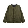 TAION 104 BND MILITARY RVS CREWNECK CARDIGAN BLACK