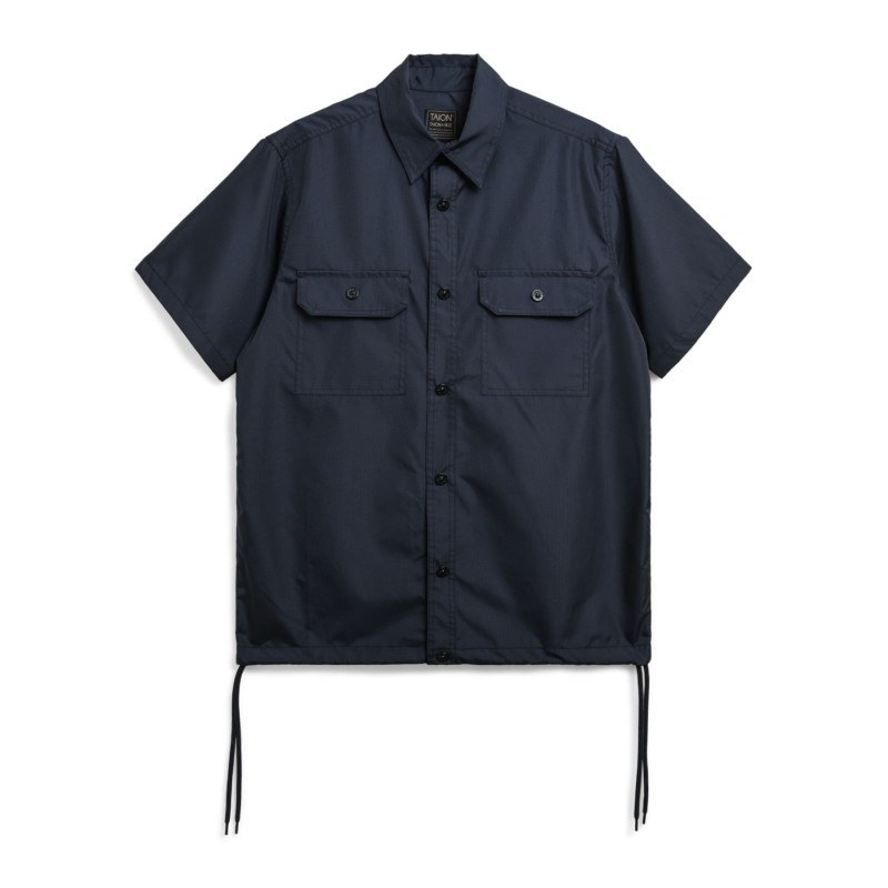 TAION 019 SHND MILITARY HALF SLEEVE SHIRT DARK NAVY