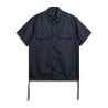 TAION 019 SHND MILITARY HALF SLEEVE SHIRT DARK NAVY
