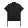 TAION 019 SHND MILITARY HALF SLEEVE SHIRT BLACK