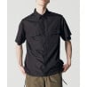TAION 019 SHND MILITARY HALF SLEEVE SHIRT BLACK