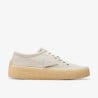 CLARKS CARAVAN LOW WHITE CREAM