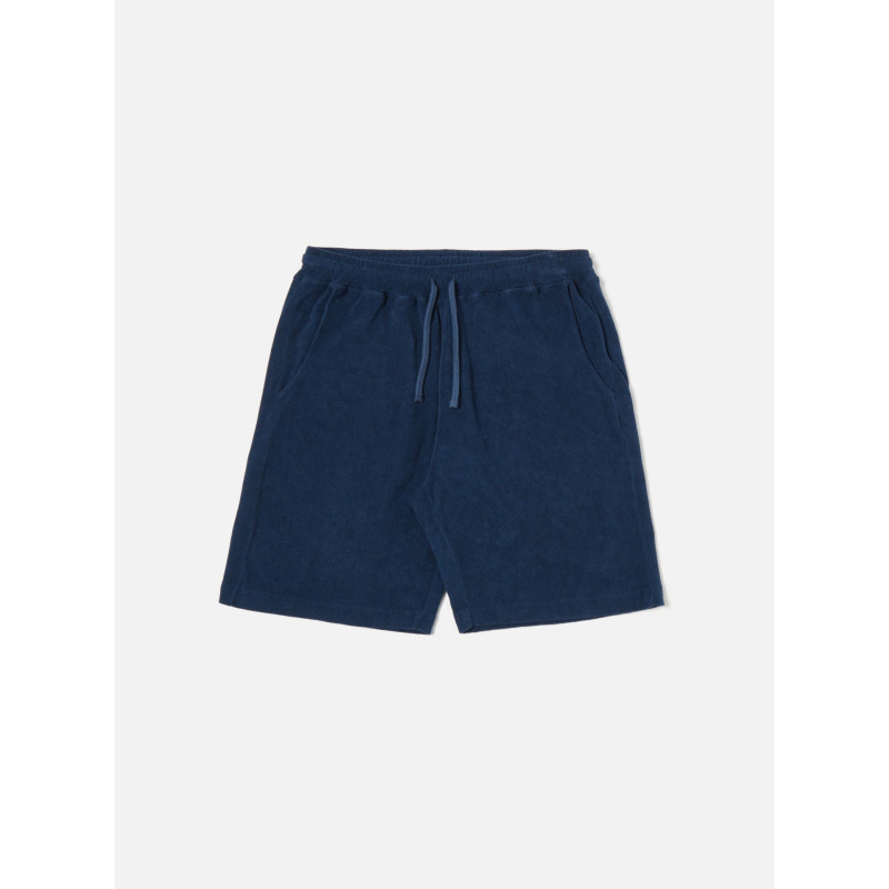 UNIVERSAL WORKS LUMBER SHORT LIGHT WEIGHT TERRY NAVY