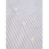 UNIVERSAL WORKS SQUARE POCKET SHIRT BUSY STRIPE COTTON BLUE ORANGE STRIPE