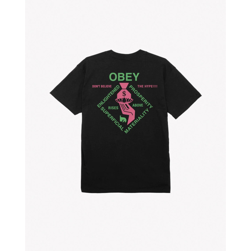 OBEY TEE SS SPIRITUALLY RICH CLASSIC BLACK