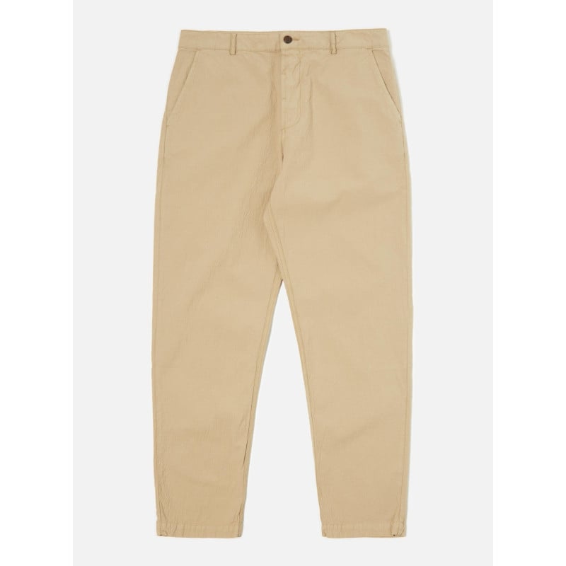 UNIVERSAL WORKS MILITARY CHINO SEERSUCKER SUMMER OAK