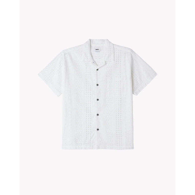 OBEY SUNDAY WOVEN SHIRT WHITE