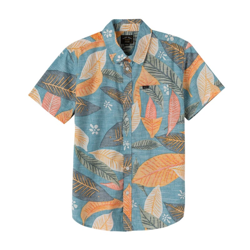 DARK SEAS SHIRT SS SAXONY WOVENS BLUE