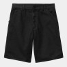 CARHARTT SINGLE KNEE SHORT TWILL BLACK GARMENT DYED