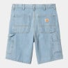 CARHARTT SINGLE KNEE SHORT BLUE HEAVY STONE BLEACHED