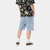 CARHARTT SINGLE KNEE SHORT BLUE HEAVY STONE BLEACHED
