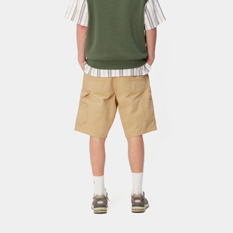 CARHARTT SINGLE KNEE SHORT BOURBON AGED CANVAS