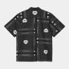 CARHARTT HEART BANDANA SHIRT BLACK