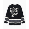 STUSSY HOCKEY SWEATER BLACK