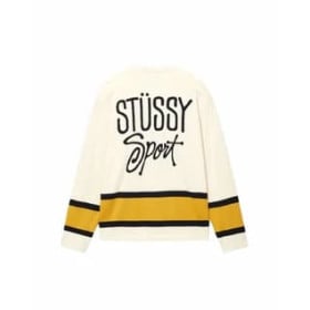 STUSSY HOCKEY SWEATER NATURAL