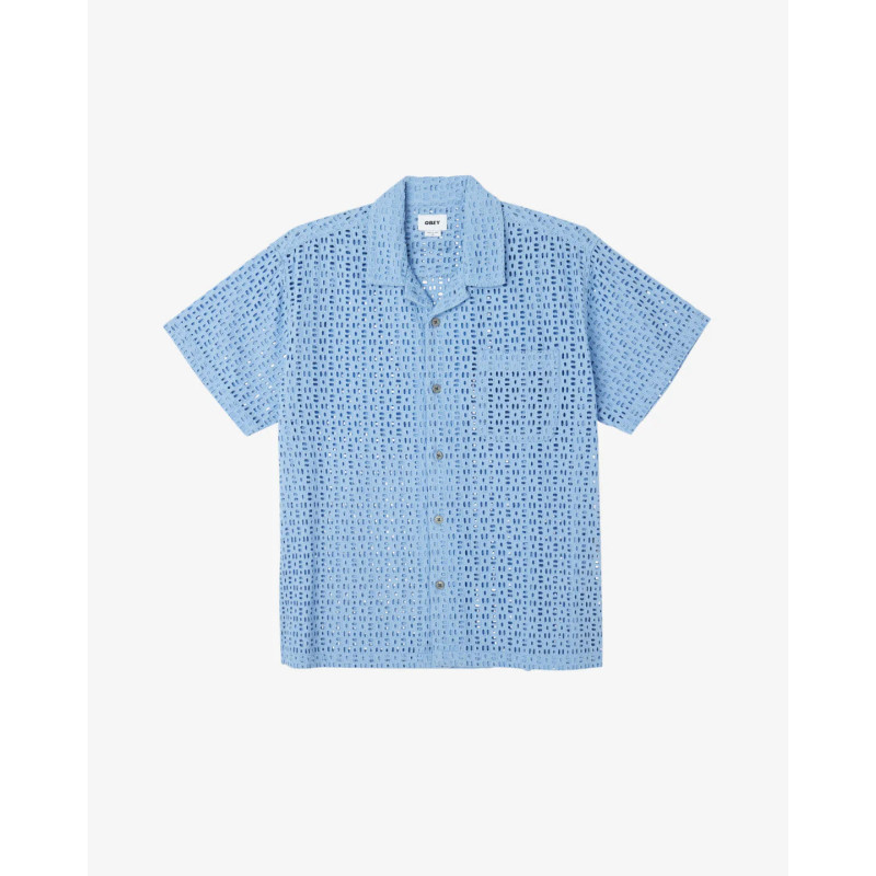 OBEY VIDA WOVEN SHIRT HYDRANGEA