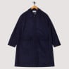UNIVERSAL WORKS ACCOUNT COAT MELTON NAVY
