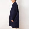 UNIVERSAL WORKS ACCOUNT COAT MELTON NAVY