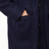 UNIVERSAL WORKS ACCOUNT COAT MELTON NAVY