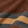 UNIVERSAL WORKS KYOTO JACKET BLANKET WOOL MIX CHARCOAL STRIPE