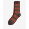 BARBOUR HOUGHTON STRIPE SOCK BURNT ORANGE