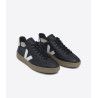 VEJA V-12 LEATHER BLACK WHITE DUNE