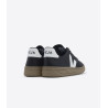 VEJA V-12 LEATHER BLACK WHITE DUNE