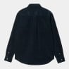 CARHARTT MADISON CORD SHIRT DARK NAVY WHITE