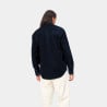 CARHARTT MADISON CORD SHIRT DARK NAVY WHITE