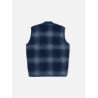 UNIVERSAL WORKS ZIP WAISTCOAT FRESCO FLEECE NAVY GREY