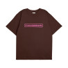 RAVE SKATEBOARD CORE LOGO TEE SS BROWN PINK
