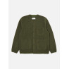 UNIVERSAL WORKS WOOL FLEECE CARDIGAN OLIVE