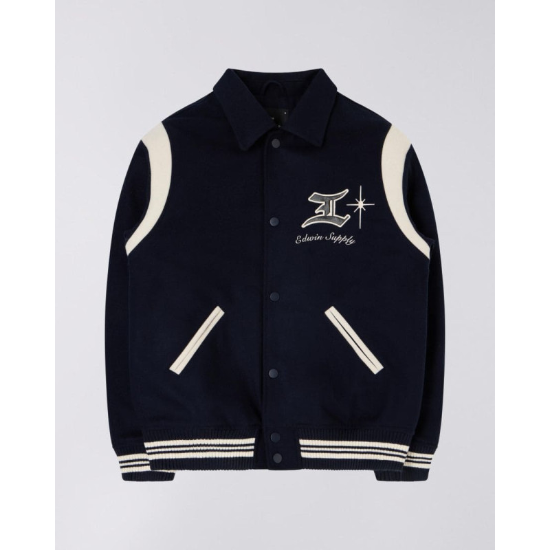 EDWIN CAMPUS JACKET SKY CAPTAIN BLUE