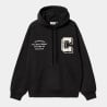CARHARTT HOODED BROWN DUCK SWEAT BLACK