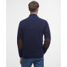 BARBOUR ESSENTIAL PATCH ZIP THROUGH KNITTED JUMP NAVY