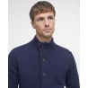 BARBOUR ESSENTIAL PATCH ZIP THROUGH KNITTED JUMP NAVY