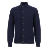 BARBOUR ESSENTIAL PATCH ZIP THROUGH KNITTED JUMP NAVY