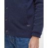 BARBOUR ESSENTIAL PATCH ZIP THROUGH KNITTED JUMP NAVY