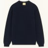 NITTO KNITWEAR YOURI COL ROND MARINE
