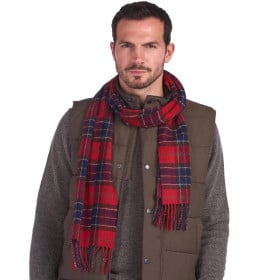 BARBOUR TARTAN LAMBSWOOL...