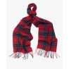 BARBOUR TARTAN LAMBSWOOL SCARF RED TARTAN