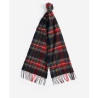 BARBOUR NEW CHECK TARTAN SCARF BLACK STEWART