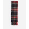 BARBOUR NEW CHECK TARTAN SCARF BLACK STEWART