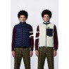 TAION-R002MB BOA REVERSIBLE DOWN VEST NAVY IVORY