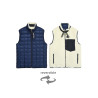 TAION-R002MB BOA REVERSIBLE DOWN VEST NAVY IVORY