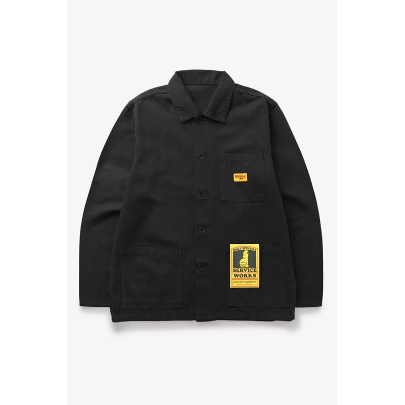 Service Works Canvas Chore Jacket Black – Veste Workwear